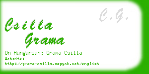 csilla grama business card